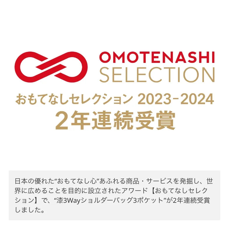 漆3Wayショルダーバッグ