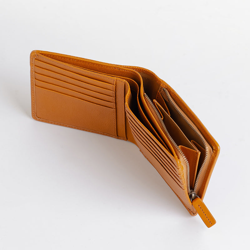 財布 二つ折りファスナータイプ