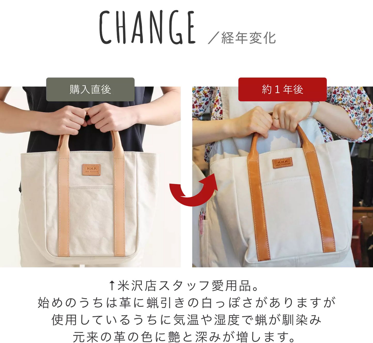 kissoraコラボ 革持ち手小トートバッグ