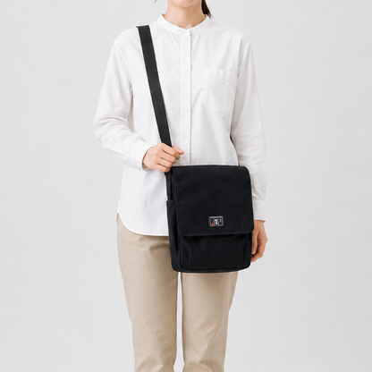 かぶせショルダーバッグL