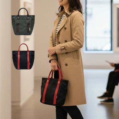 革持ち手小トートバッグ