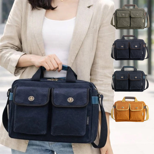 新型　ひねり金具付き2ポケットショルダー