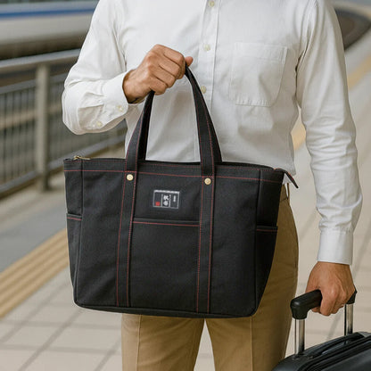 ファスナー付きステッチトートM