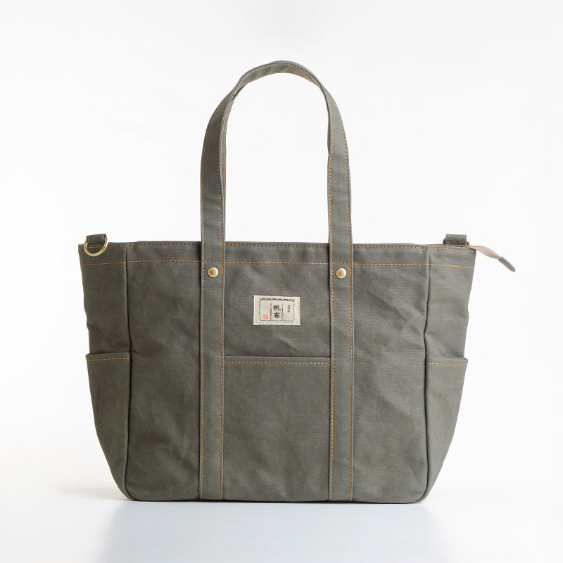 ファスナー付きステッチトートM