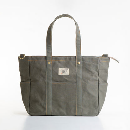 ファスナー付きステッチトートM