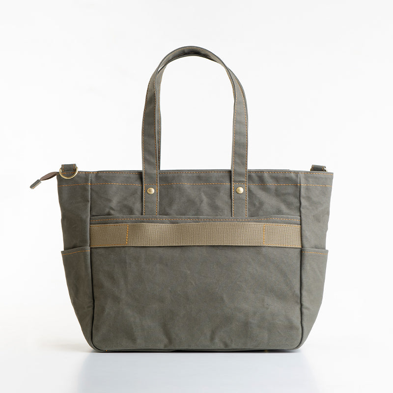 ファスナー付きステッチトートM