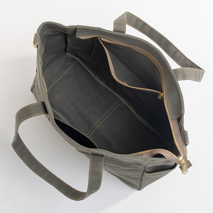 ファスナー付きステッチトートM