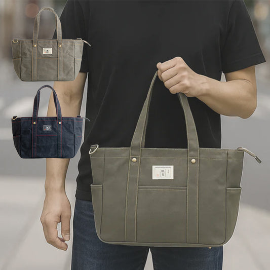 ファスナー付きステッチトートS