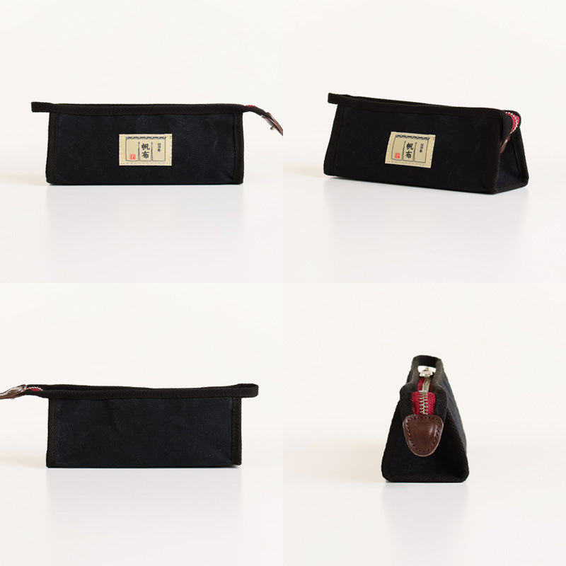 新品 ヒロアン（日） ペンケース 1本用 ブラック 旧ロゴ 日本製