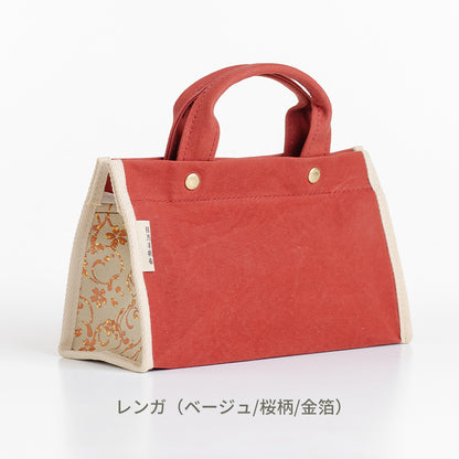 桜漆　ショルダー付きミニボストン