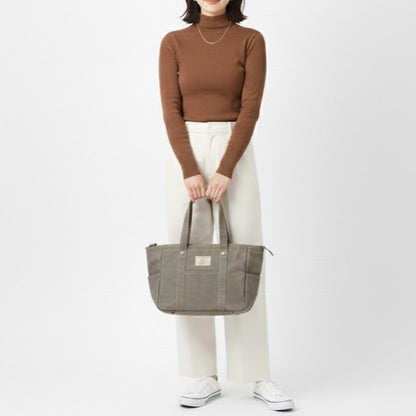 ファスナー付きステッチトートS